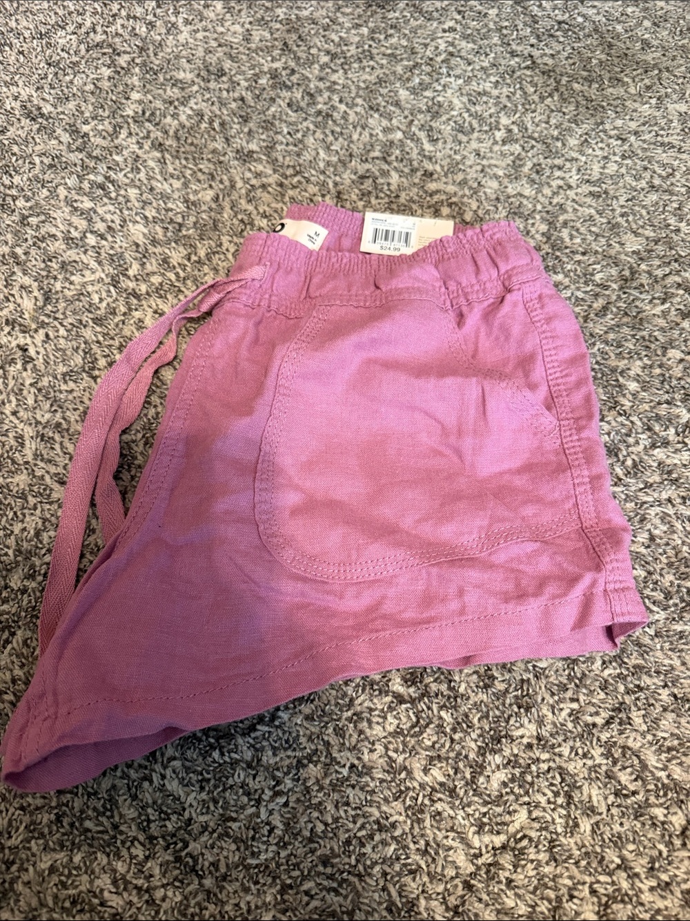 SO Pink Tie-Waist Athletic Lounge Shorts